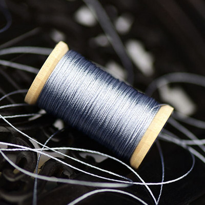 Roll Of 0,3mm γραμμή ινών πολυαμίδης Χειροποίητο νήμα κεντήματος Φούντες Σειρά 50M Υψηλής αντοχής 3 σκέλη Κλωστή γκρι