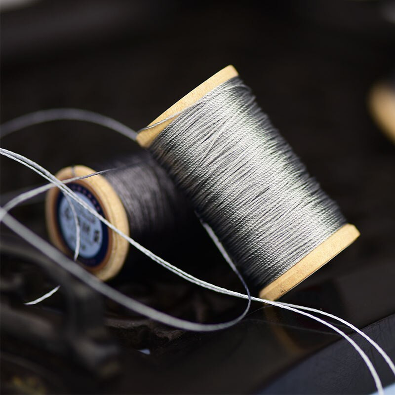 Roll Of 0,3mm γραμμή ινών πολυαμίδης Χειροποίητο νήμα κεντήματος Φούντες Σειρά 50M Υψηλής αντοχής 3 σκέλη Κλωστή γκρι
