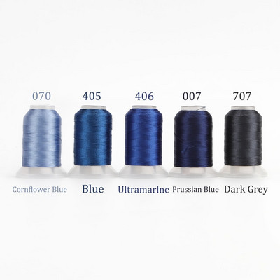 63 Brother Colors Set Premium πολυεστερικό νήμα κεντήματος 500M (550Y) Every Spool Brother Babylock Janome Singer Home Machine