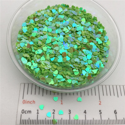 20g 3mm Love Heart Shape PVC Paiete libere Glitter Paillettes pentru Nail Art manichiura/cusut/decor de nunta confetti