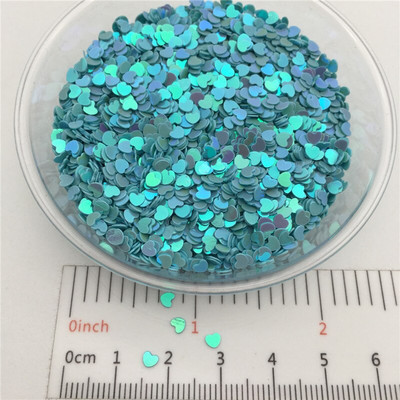 20g 3mm Love Heart Shape PVC Paiete libere Glitter Paillettes pentru Nail Art manichiura/cusut/decor de nunta confetti