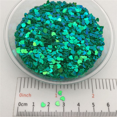 20g 3mm Love Heart Shape PVC Paiete libere Glitter Paillettes pentru Nail Art manichiura/cusut/decor de nunta confetti
