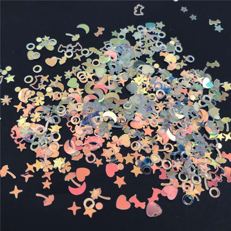 Nova vruća serija zlatnih boja od 20 g PVC rasutih šljokica Svjetlucave palete za Nail Art manikuru/šivanje/konfete za vjenčanje