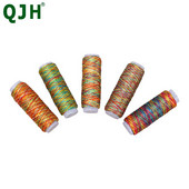 5tk/kott Vastupidav vikerkaarevärviline õmblusmasina niit 110m/rull õmblusnöörid DIY õmblusniit Käsitöö tarvikud tööriistakomplekt