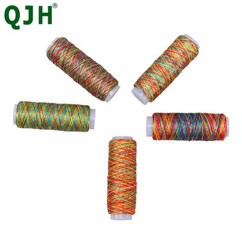 5 τμχ/τσάντα Ανθεκτικό Rainbow Color Ραπτομηχανή Κλωστή 110m/roll Sewing Lines DIY Sewing Craftwork Accessories Tool
