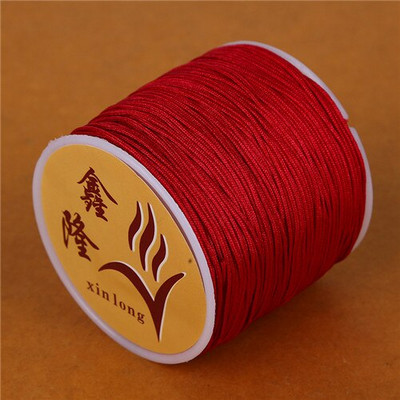 50m Dia 0,8mm Νάιλον Κορδόνι Βραχιόλι Κινέζικο Κόμπο Μακραμέ Κορδόνι Πλεγμένο κορδόνι DIY Φούντες Χάντρες Κλωστή κορδόνι κοσμήματος