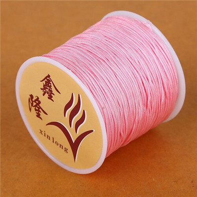 50m Dia 0,8mm Νάιλον Κορδόνι Βραχιόλι Κινέζικο Κόμπο Μακραμέ Κορδόνι Πλεγμένο κορδόνι DIY Φούντες Χάντρες Κλωστή κορδόνι κοσμήματος
