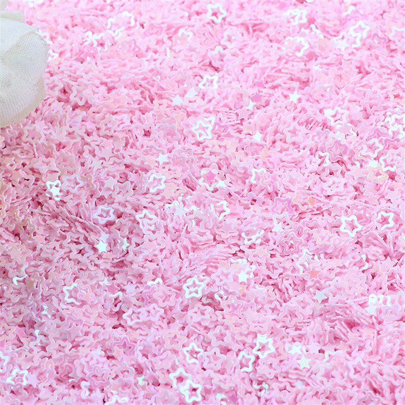 10g ροζ πούλιες Mix πούλιες για Craft Glitter Star Heart Flower Mermaid Shell Unicorn Paillettes DIY Manicure Nail Art Decor