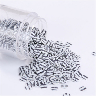 2000 τμχ Zebra Stripe Sequins 4mm Επίπεδες στρογγυλές Ξύλινες παγιέτες Πιλέτες Wedding Craft, Γαλλικό κέντημα DIY Αξεσουάρ ραπτικής