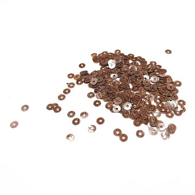 2000 komada šljokica sa zebrastim prugama 4 mm pljosnatih okruglih šljokica u boji drveta Šljokice za vjenčanje, francuski vez DIY pribor za šivanje