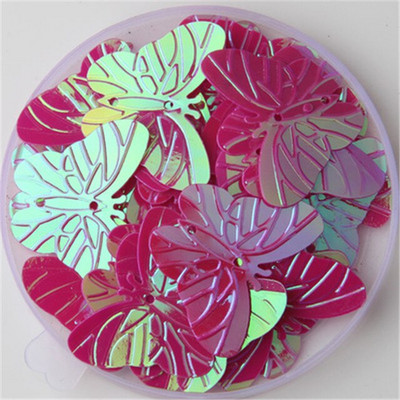 20Pcs/Lot 22*30mm veliki leptir šljokice s 2 rupe PVC paillette DIY šivanje vjenčanica Ženska odjeća Lentejuelas dodaci