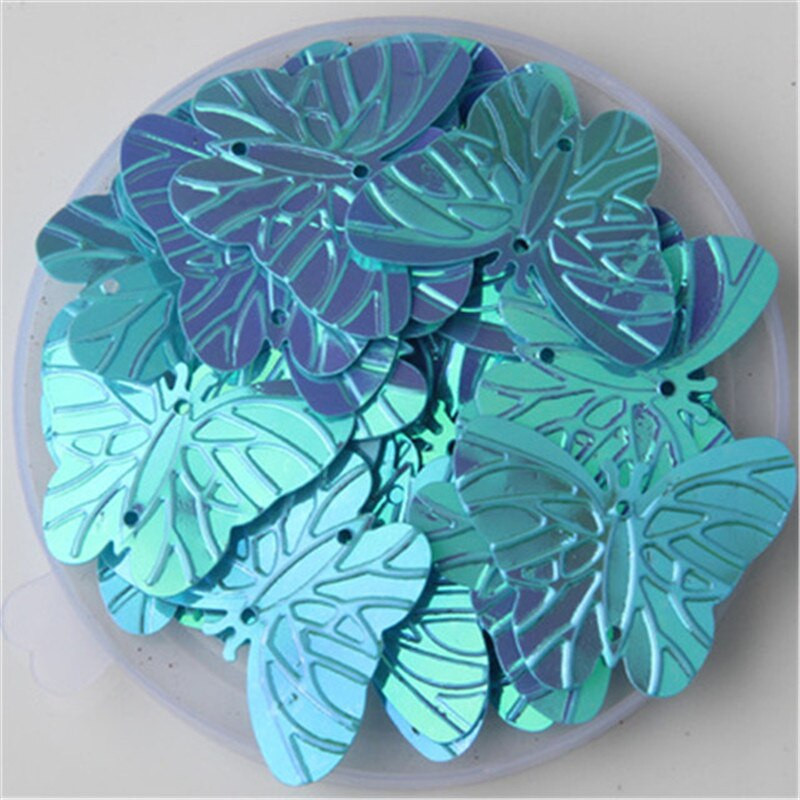 20Pcs/Lot 22*30mm veliki leptir šljokice s 2 rupe PVC paillette DIY šivanje vjenčanica Ženska odjeća Lentejuelas dodaci