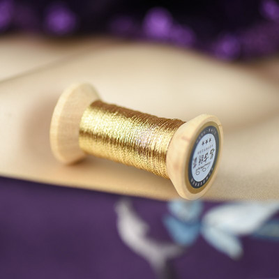 Prantsuse tikkimisniit Merevaigukollane kuldseeria Kuldniit tikandid Pool värviline kuldne tikkimisniit 50 meetrit rull