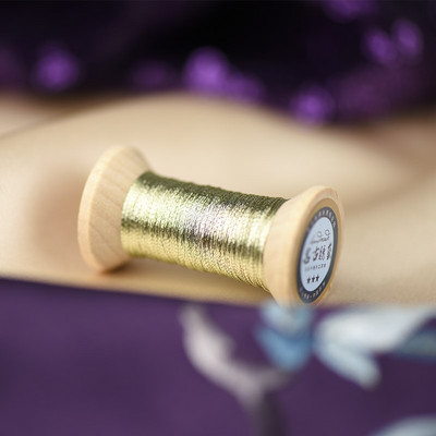 Prantsuse tikkimisniit Merevaigukollane kuldseeria Kuldniit tikandid Pool värviline kuldne tikkimisniit 50 meetrit rull
