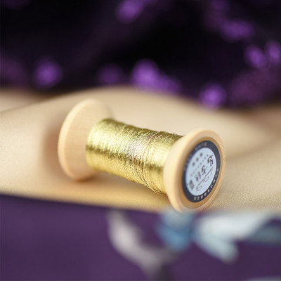 Prantsuse tikkimisniit Merevaigukollane kuldseeria Kuldniit tikandid Pool värviline kuldne tikkimisniit 50 meetrit rull