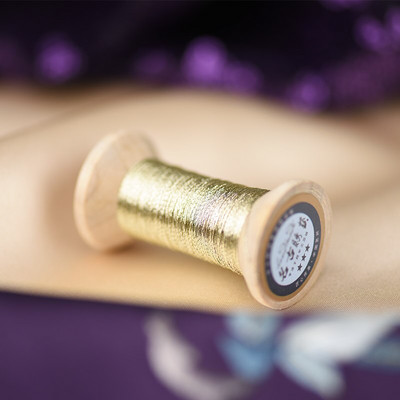 Prantsuse tikkimisniit Merevaigukollane kuldseeria Kuldniit tikandid Pool värviline kuldne tikkimisniit 50 meetrit rull