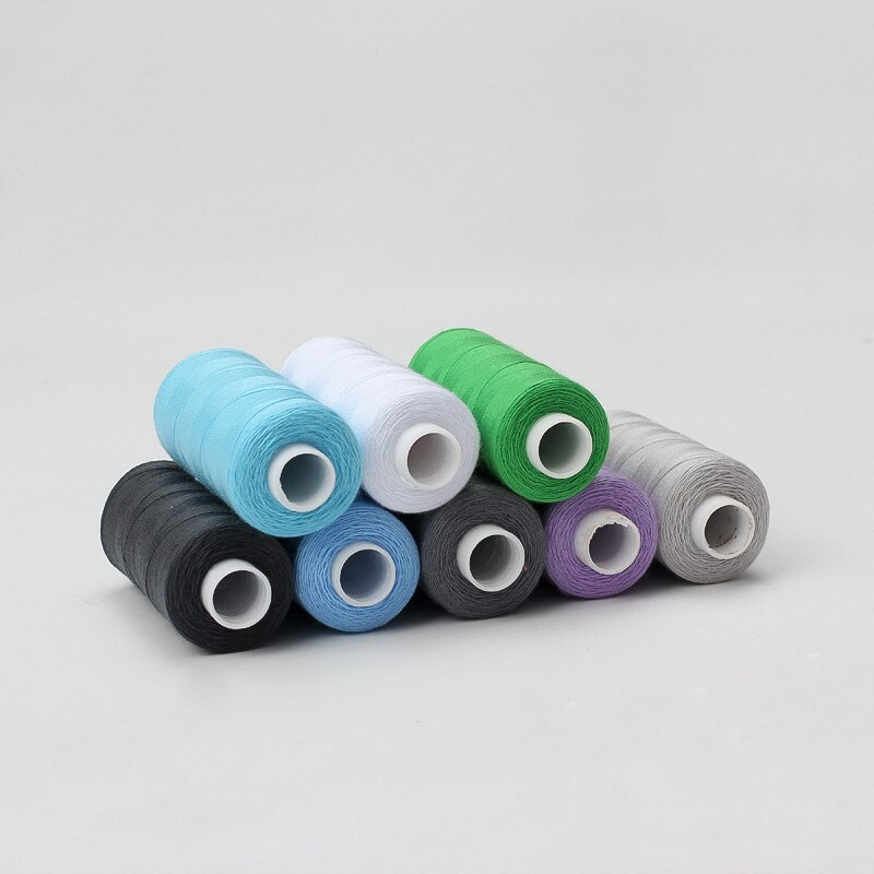 6Pcs 200 Yards Sewing Thread Ebroidery Machine Αξεσουάρ κλωστών Home Repair DIY Sewing Craft Πολύχρωμο σετ πολυεστερικής κλωστής