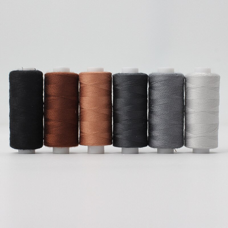 6Pcs 200 Yards Sewing Thread Ebroidery Machine Αξεσουάρ κλωστών Home Repair DIY Sewing Craft Πολύχρωμο σετ πολυεστερικής κλωστής