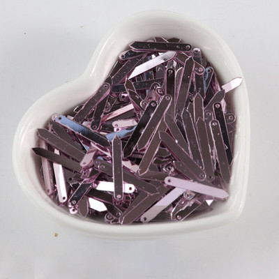 3*21mm λωρίδα σχήματος DIY πούλιες με τρύπα Χρυσό ασημί χρώμα Ρούχα Φόρεμα Παπούτσια Τσάντα Διακόσμηση Αξεσουάρ DIY Υλικό ραπτικής