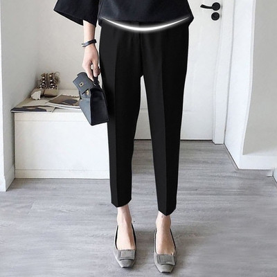 Pantaloni curați de damă cu talie înaltă