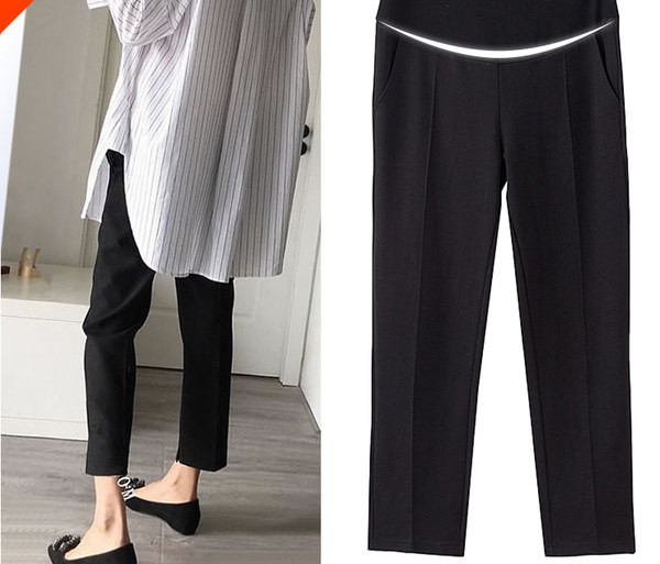 Pantaloni curați de damă cu talie înaltă