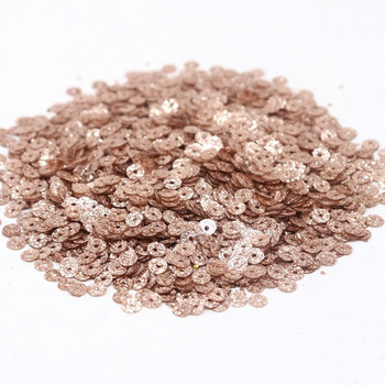 Παγιέτα 3mm 4mm 6mm 10mm Champagne Glitter Sequins Ασημί Μαύρη επίπεδη στρογγυλή φαρδιά παγιέτα για αξεσουάρ ραπτικής ρούχων DIY