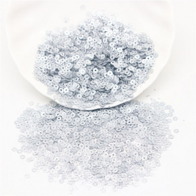 Paillette 3 mm 4 mm 6 mm 10 mm svjetlucave šljokice boje šampanjca Srebrno crne pljosnate okrugle šljokice za DIY odjeću Dodaci za šivanje