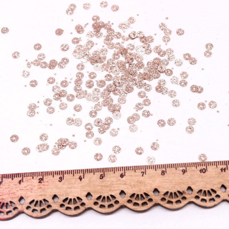 Paillette 3 mm 4 mm 6 mm 10 mm svjetlucave šljokice boje šampanjca Srebrno crne pljosnate okrugle šljokice za DIY odjeću Dodaci za šivanje