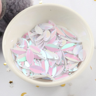 Uus! 720 tk 6*14mm ovaalsed volditud litrid hobusesilmade kuju lahtised litrid meisterdamiseks pulmakaunistused õmblustarvikud