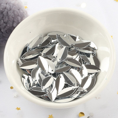 Uus! 720 tk 6*14mm ovaalsed volditud litrid hobusesilmade kuju lahtised litrid meisterdamiseks pulmakaunistused õmblustarvikud