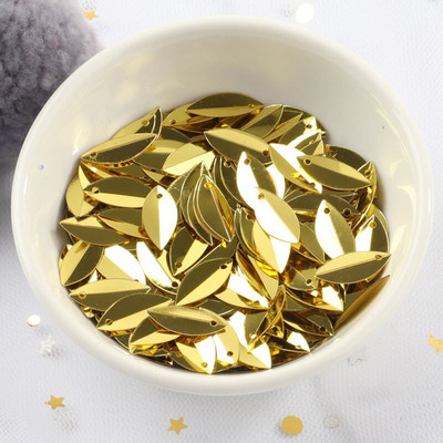 Uus! 720 tk 6*14mm ovaalsed volditud litrid hobusesilmade kuju lahtised litrid meisterdamiseks pulmakaunistused õmblustarvikud