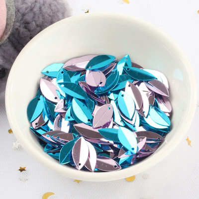 Uus! 720 tk 6*14mm ovaalsed volditud litrid hobusesilmade kuju lahtised litrid meisterdamiseks pulmakaunistused õmblustarvikud