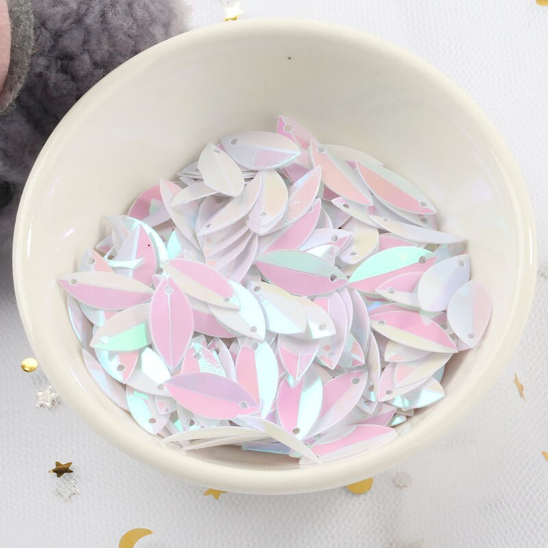 Uus! 720 tk 6*14mm ovaalsed volditud litrid hobusesilmade kuju lahtised litrid meisterdamiseks pulmakaunistused õmblustarvikud