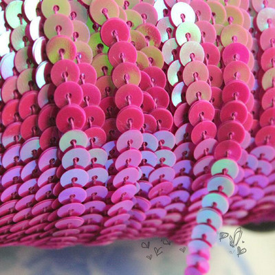 1m-90m 6mm Επίπεδες στρογγυλές παγιέτες Δαντέλα κορδέλα ράψιμο σε στολισμένα Spangle Πιλέτες κορδόνια σε ρολό για χειροτεχνίες Γυναικεία υφασμάτινα αξεσουάρ