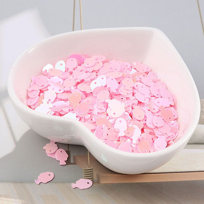 10g/τσάντα 5*7mm Πολύχρωμες πούλιες ψαριών DIY slime υλικό πούλιες Εξαρτήματα για κεντήματα κοσμήματα στολής χειροτεχνίας 720 τμχ