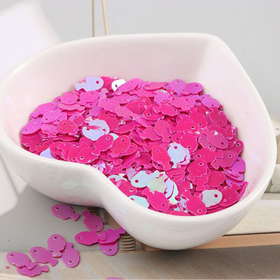10g/τσάντα 5*7mm Πολύχρωμες πούλιες ψαριών DIY slime υλικό πούλιες Εξαρτήματα για κεντήματα κοσμήματα στολής χειροτεχνίας 720 τμχ