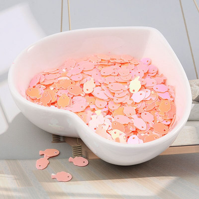 10g/τσάντα 5*7mm Πολύχρωμες πούλιες ψαριών DIY slime υλικό πούλιες Εξαρτήματα για κεντήματα κοσμήματα στολής χειροτεχνίας 720 τμχ