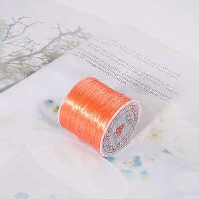 50M/rulli värviline nailonkummist kristalljuhe käsitsi valmistatud meisterdatud pärliteks venivate nööride jaoks elastne joon käsitsi valmistatud tarvikute valmistamiseks