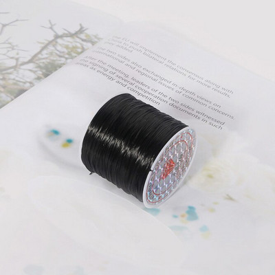 50M/rulli värviline nailonkummist kristalljuhe käsitsi valmistatud meisterdatud pärliteks venivate nööride jaoks elastne joon käsitsi valmistatud tarvikute valmistamiseks