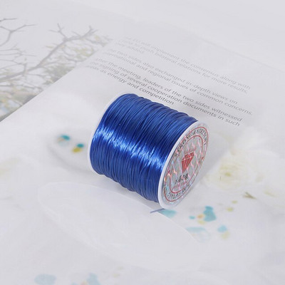 50M/rulli värviline nailonkummist kristalljuhe käsitsi valmistatud meisterdatud pärliteks venivate nööride jaoks elastne joon käsitsi valmistatud tarvikute valmistamiseks