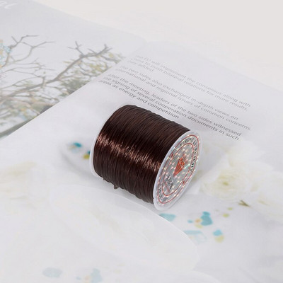 50M/rulli värviline nailonkummist kristalljuhe käsitsi valmistatud meisterdatud pärliteks venivate nööride jaoks elastne joon käsitsi valmistatud tarvikute valmistamiseks