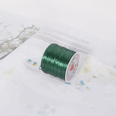 50M/rulli värviline nailonkummist kristalljuhe käsitsi valmistatud meisterdatud pärliteks venivate nööride jaoks elastne joon käsitsi valmistatud tarvikute valmistamiseks