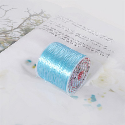 50M/rulli värviline nailonkummist kristalljuhe käsitsi valmistatud meisterdatud pärliteks venivate nööride jaoks elastne joon käsitsi valmistatud tarvikute valmistamiseks
