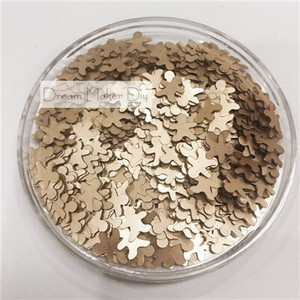 3000 tk 8 mm jõulupiparkoogimees lahtised litrid Paillette õmblemine käsitöö jaoks Scrapbooking Navidad kaunistused