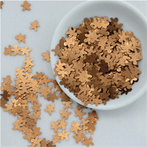 3000 tk 8 mm jõulupiparkoogimees lahtised litrid Paillette õmblemine käsitöö jaoks Scrapbooking Navidad kaunistused