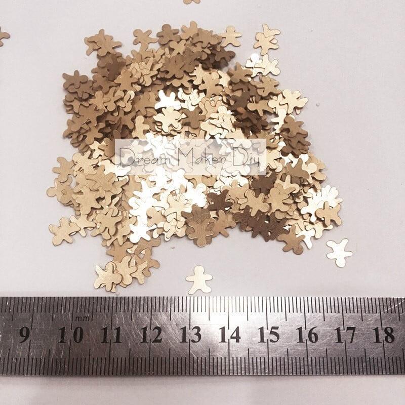 3000 tk 8 mm jõulupiparkoogimees lahtised litrid Paillette õmblemine käsitöö jaoks Scrapbooking Navidad kaunistused