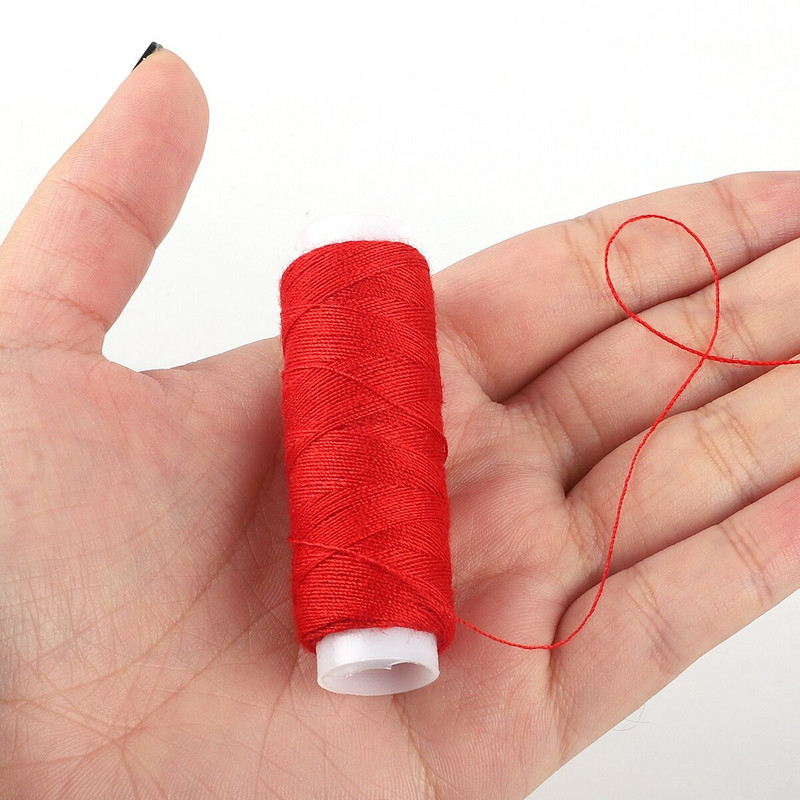 Polüesterõmblusniidid 10 värvi 160 jardi tikandid Õmblusniidid Koonus õmblusmasinale Lapitööd Niidid Käsitöö