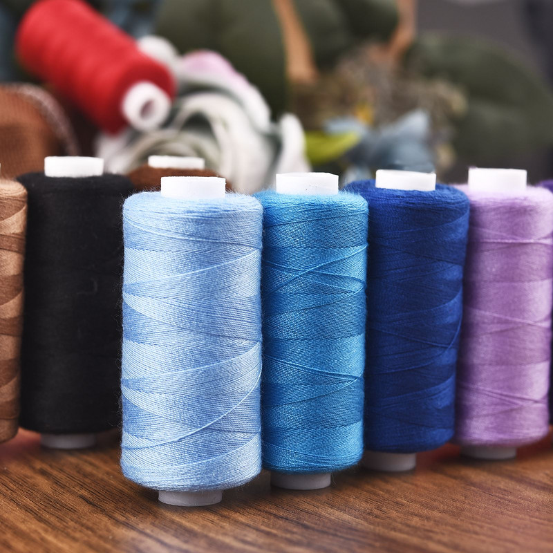 6tk/komplekt Õmblusniit Käsiõmblus/Masinõmblus Tikkimisniit 400 Jardi õmblusniit Käsitöötööriist Käsitsi valmistatud kodutarbed