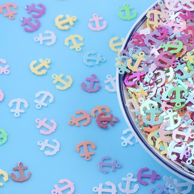 10 g/lot 8 mm oblik sidra PVC rasute šljokice Paillettes Šivaći obrt Svjetlucavi šljokice za nokte Konfeti DIY Svjetlucavi dodaci