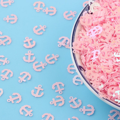 10 g/lot 8 mm oblik sidra PVC rasute šljokice Paillettes Šivaći obrt Svjetlucavi šljokice za nokte Konfeti DIY Svjetlucavi dodaci